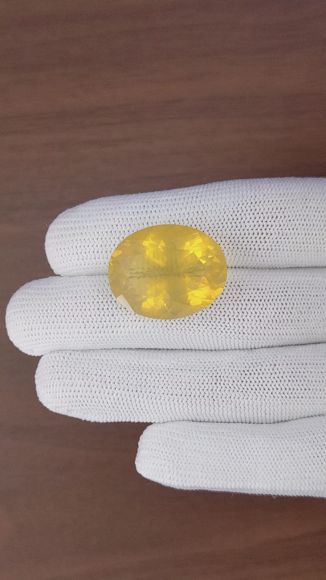 25.78 Ct. Orange Fire Opal from Mexico Size Video