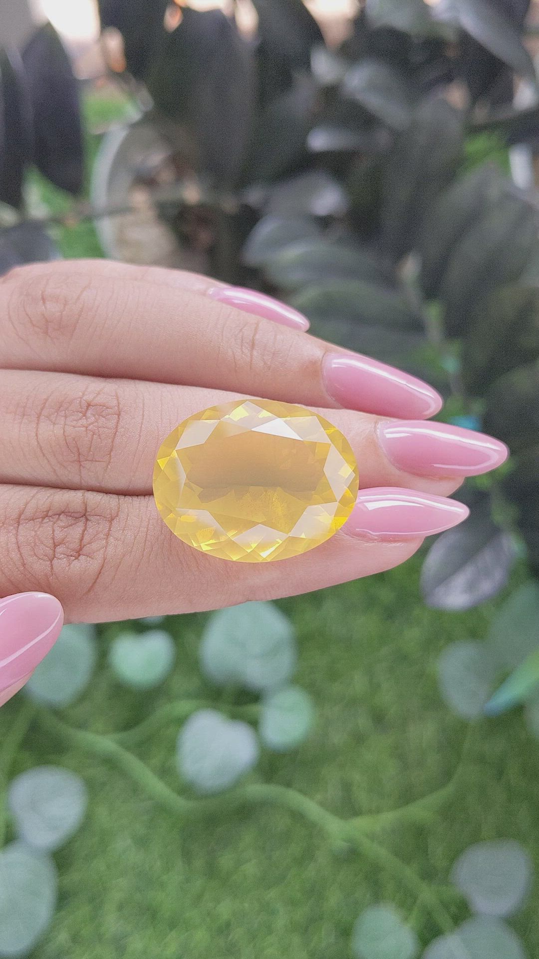 25.78 Ct. Orange Fire Opal from Mexico Size Video