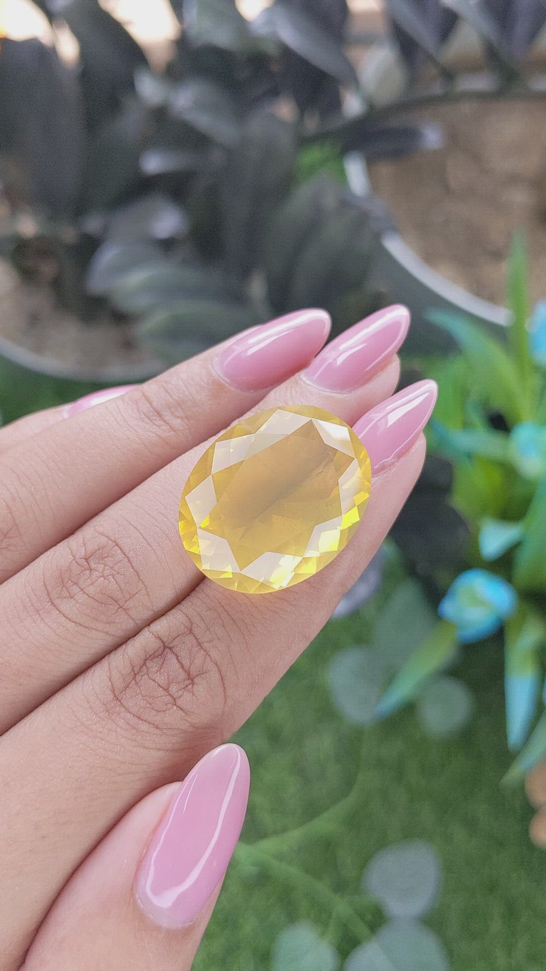 25.78 Ct. Orange Fire Opal from Mexico Size Video