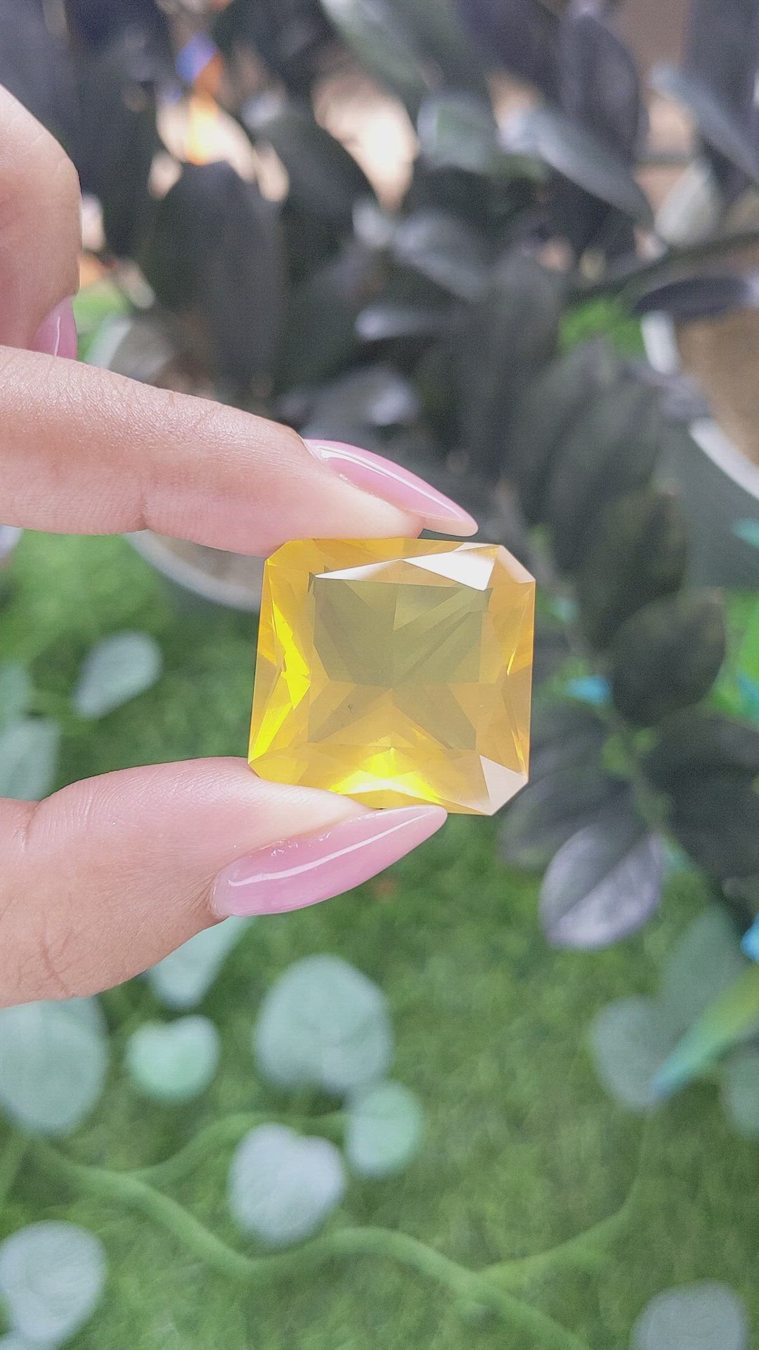 37.20 Ct. Orange Fire Opal from Mexico Size Video