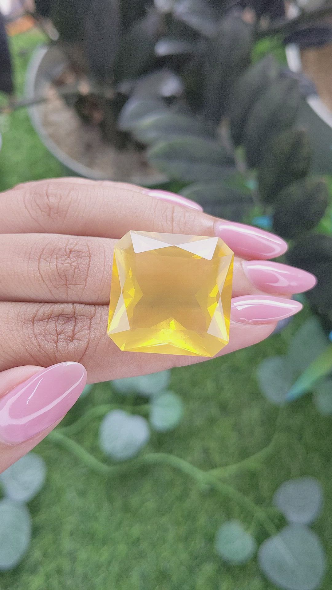 37.20 Ct. Orange Fire Opal from Mexico Size Video