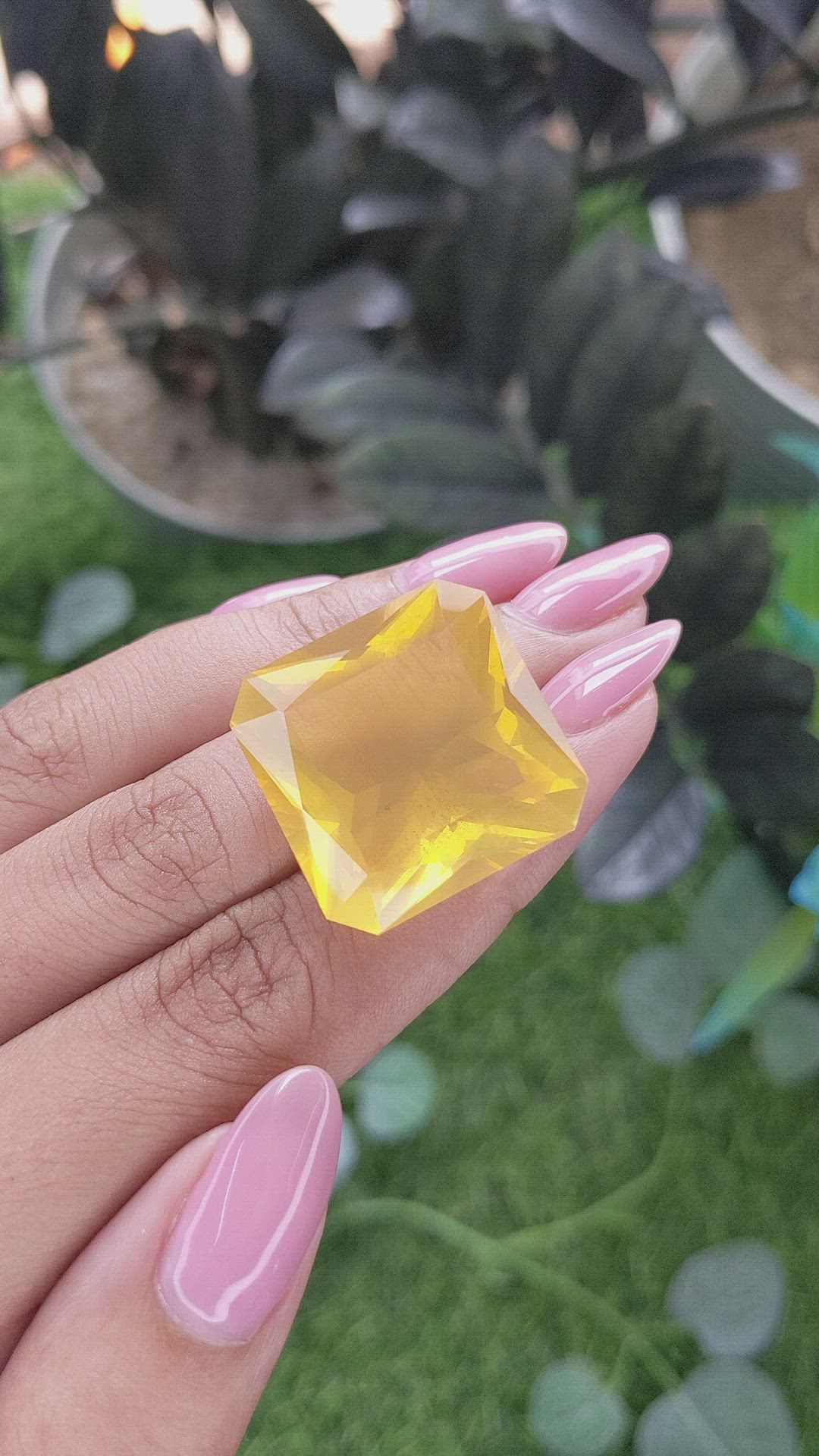 37.20 Ct. Orange Fire Opal from Mexico Size Video