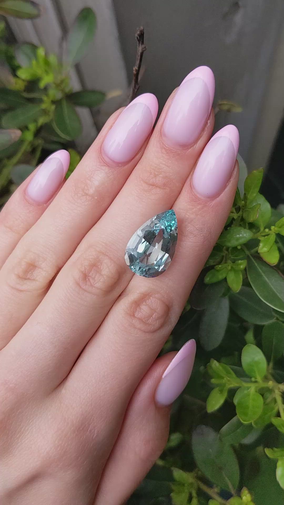 11.70 Ct. Blue Aquamarine from Brazil Size Video