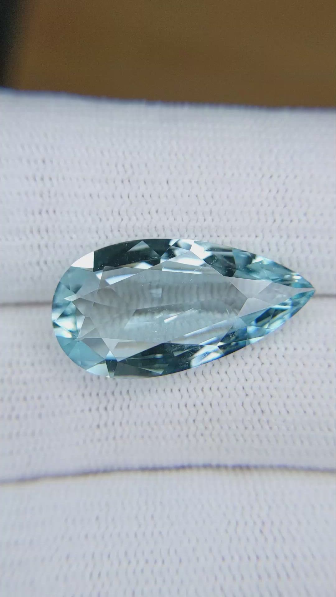 8.81 Ct. Blue Aquamarine from Brazil Size Video