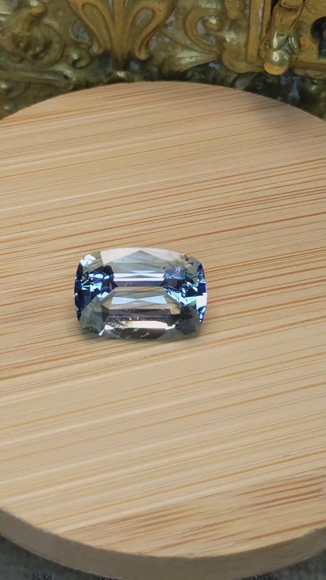 8.10 Ct. Blue Aquamarine from Brazil Size Video