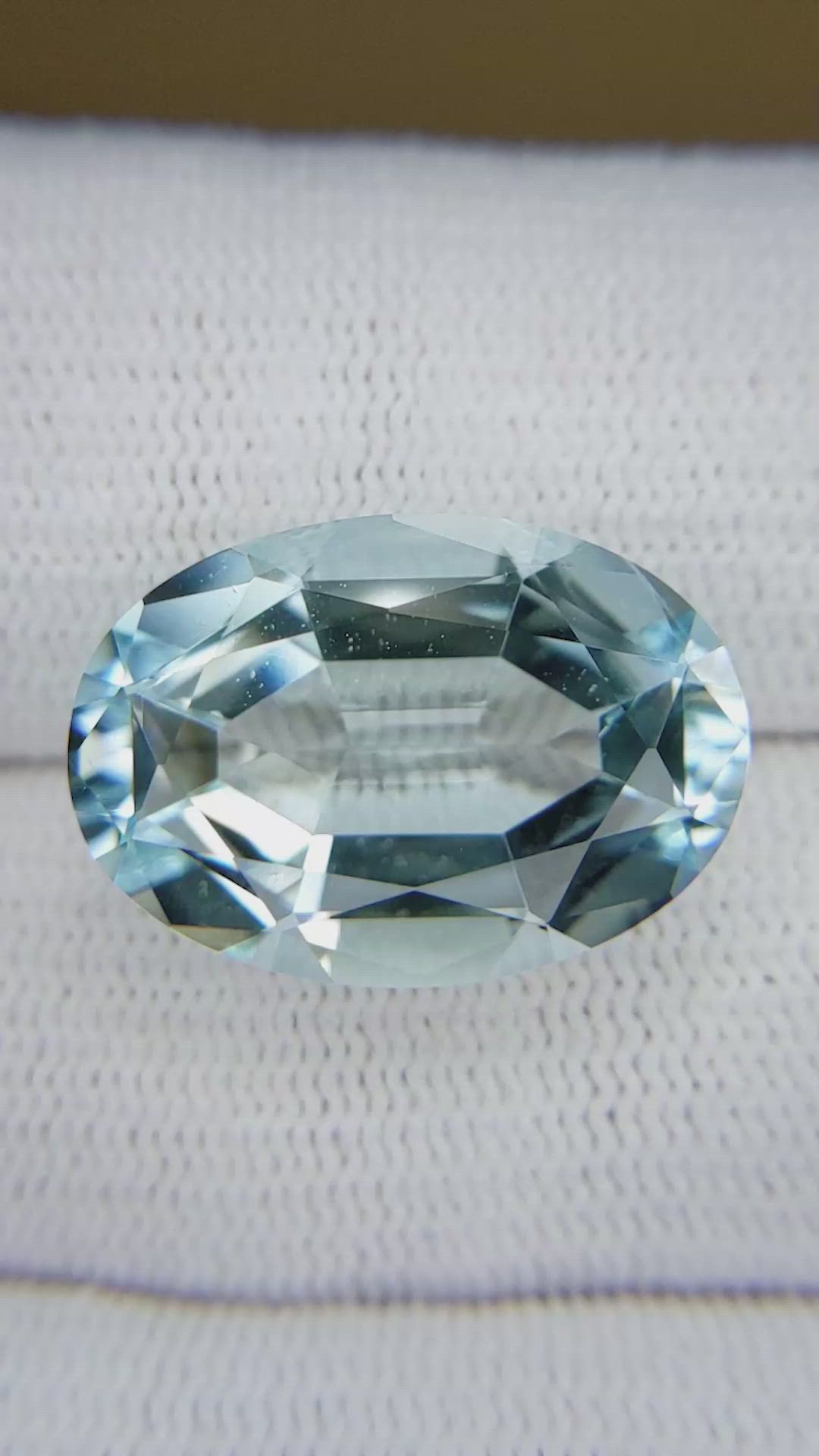 11.26 Ct. Blue Aquamarine from Brazil Size Video