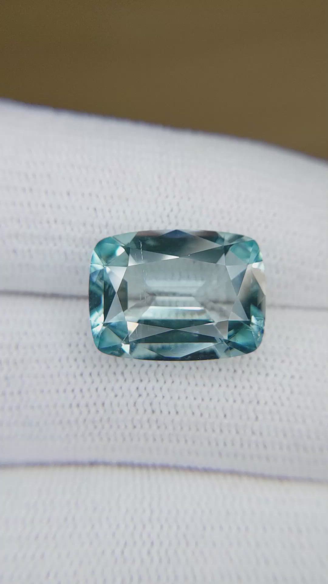 8.79 Ct. Blue Aquamarine from Brazil Size Video