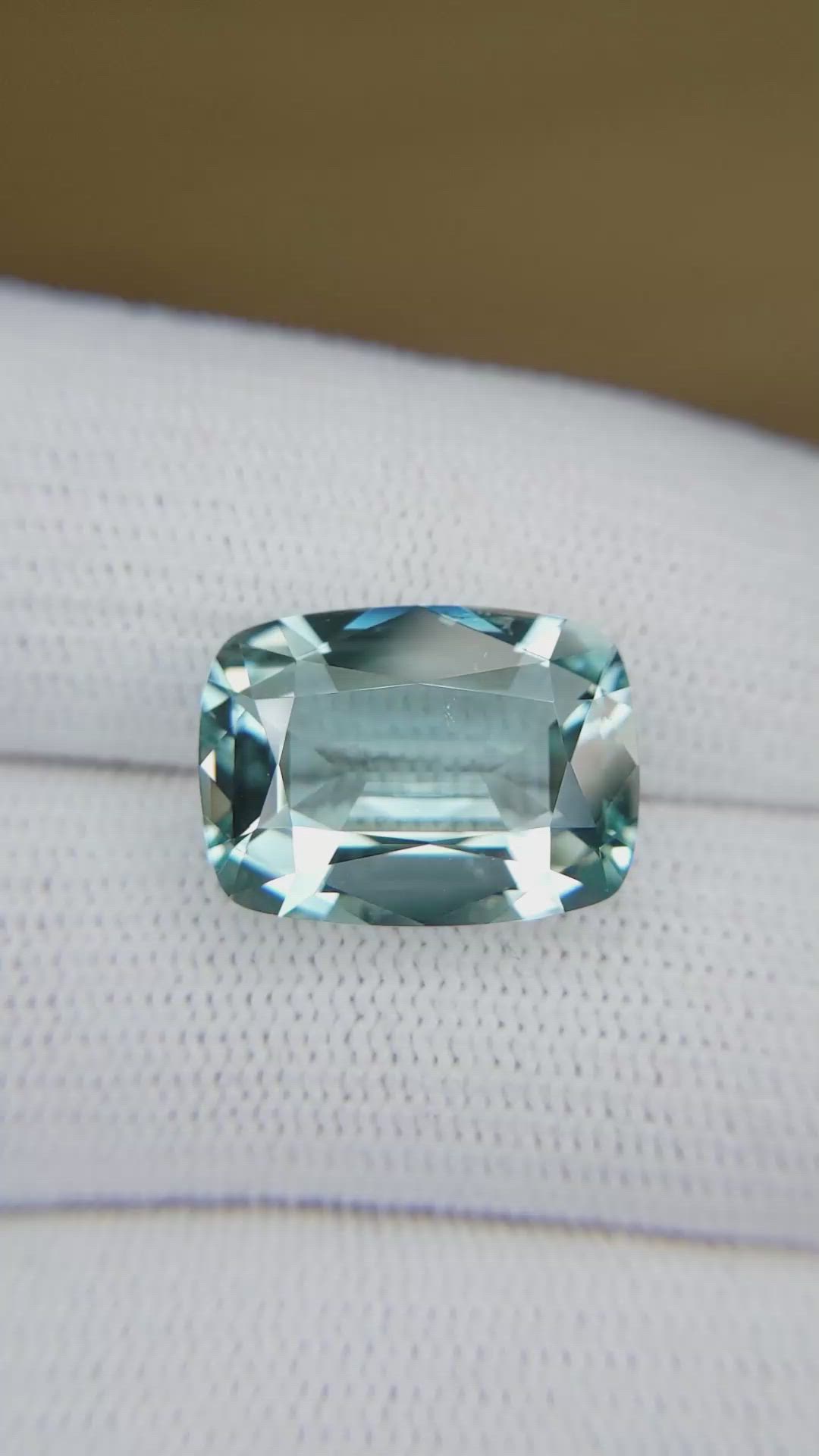 8.55 Ct. Blue Aquamarine from Brazil Size Video
