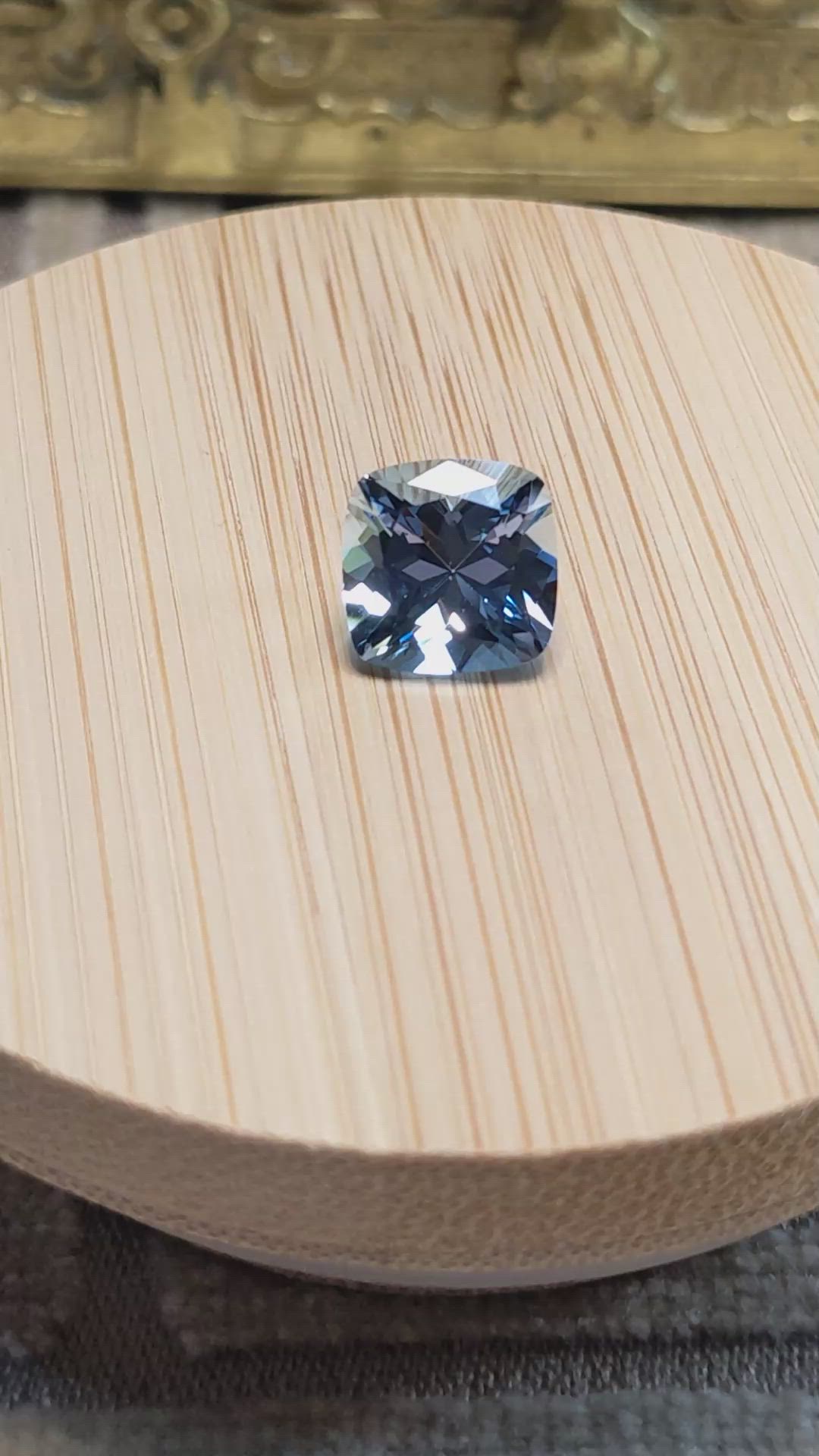 3.80 Ct. Blue Aquamarine from Brazil Size Video