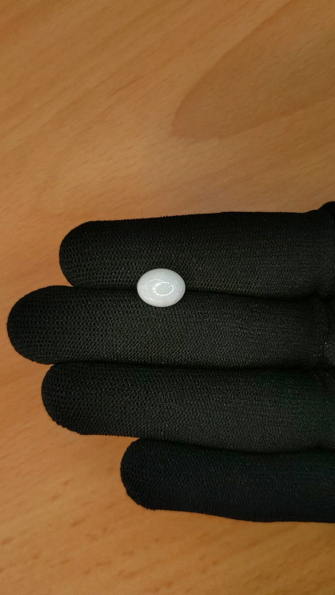 1.80 Ct. White Cabochon White Opal from Brazil Size Video