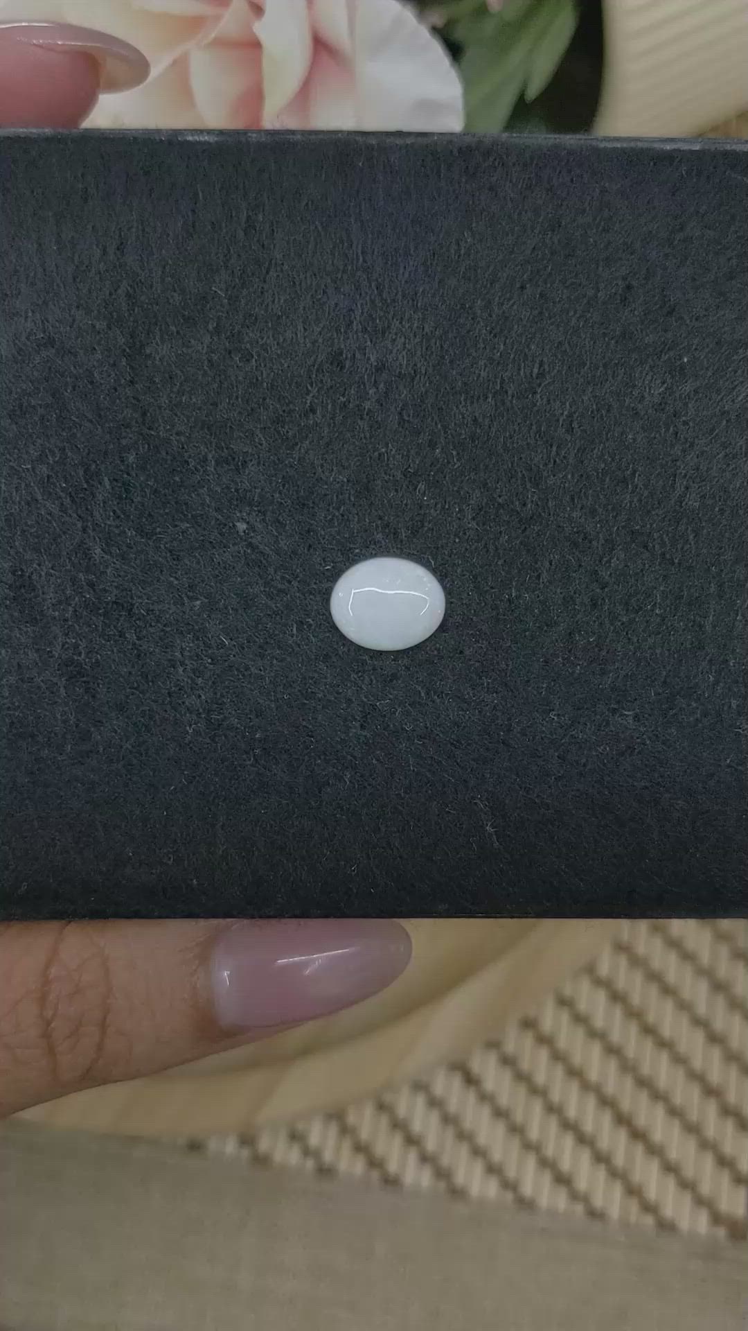 1.20 Ct. Multi Color Cabochon White Opal from Brazil Size Video