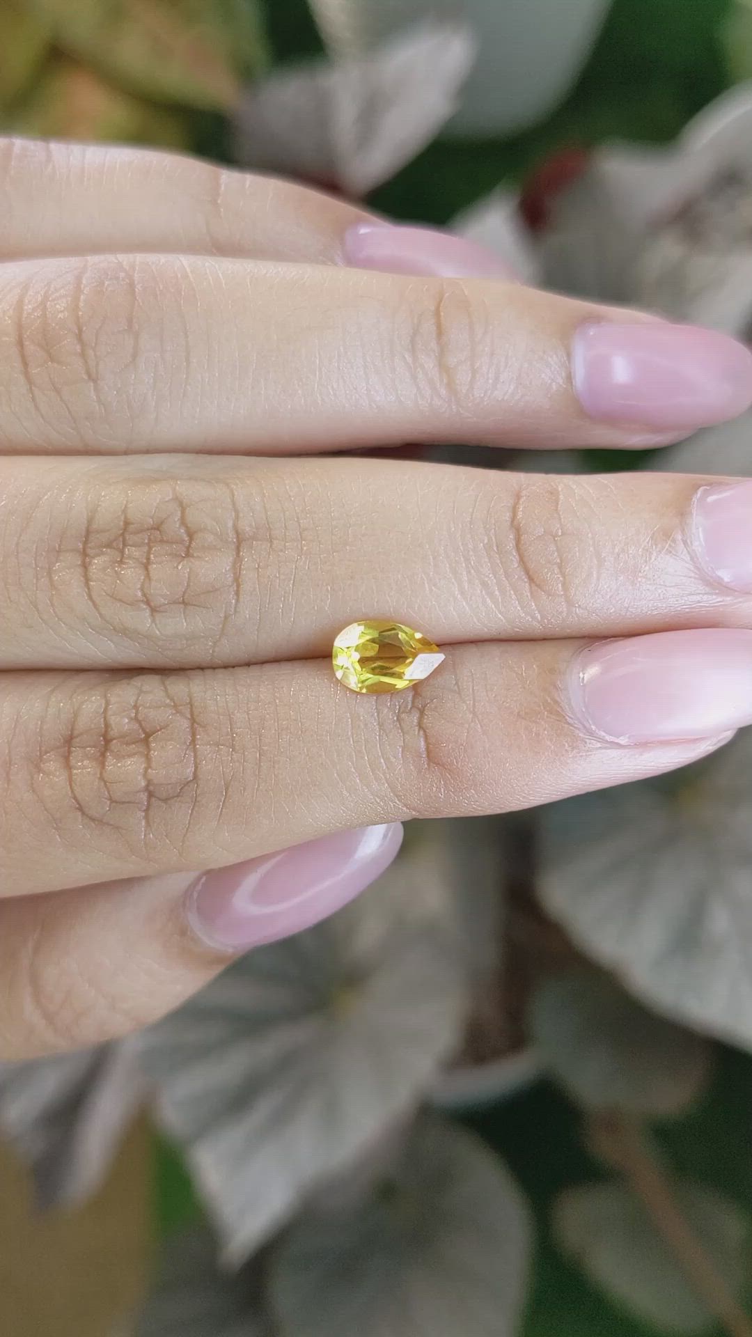 1.10 Ct. Orangish Yellow Citrine from Ceylon (Sri Lanka) Size Video