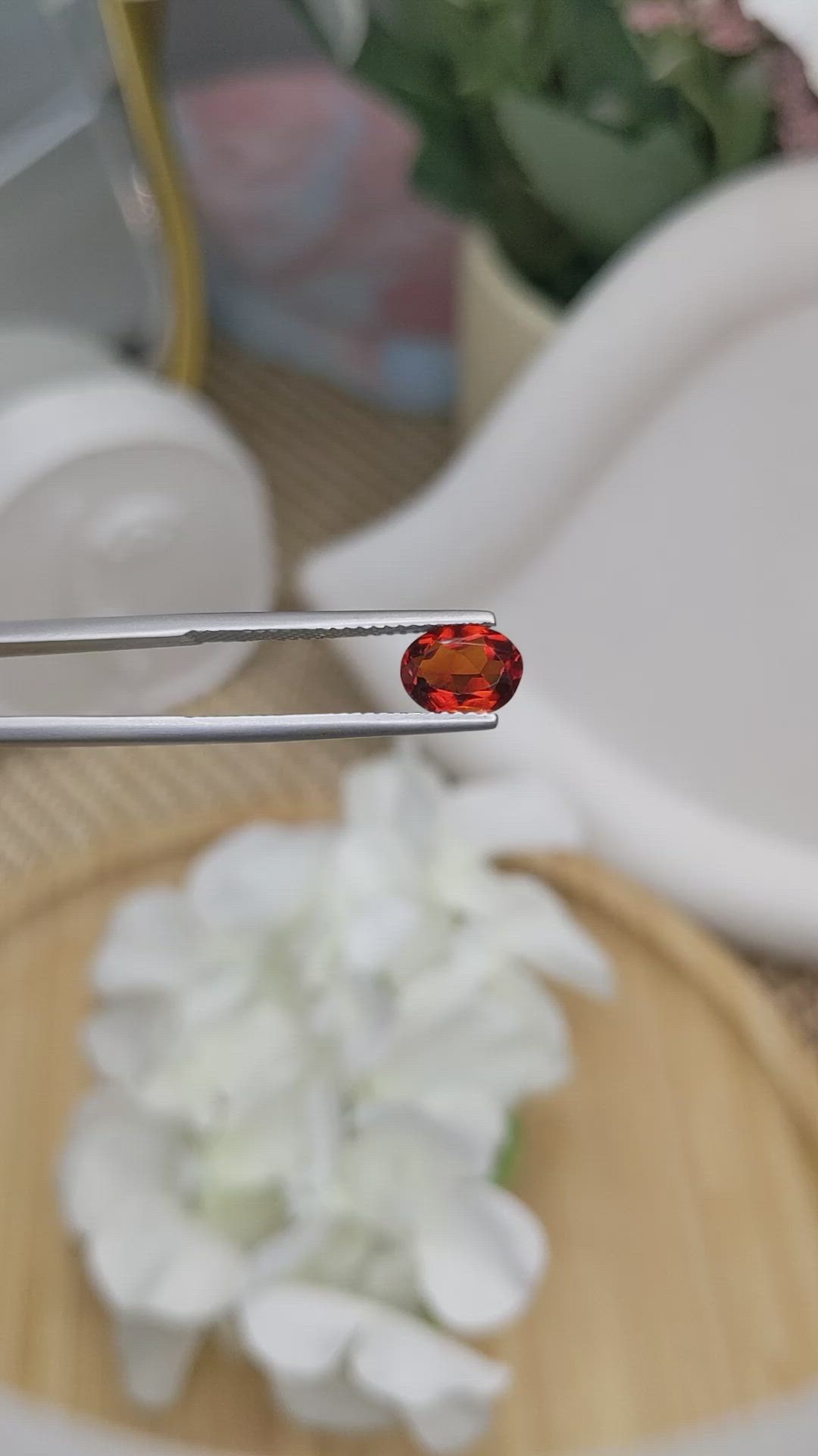 1.08 Ct. Brownish Orange Madeira Citrine from Brazil Size Video