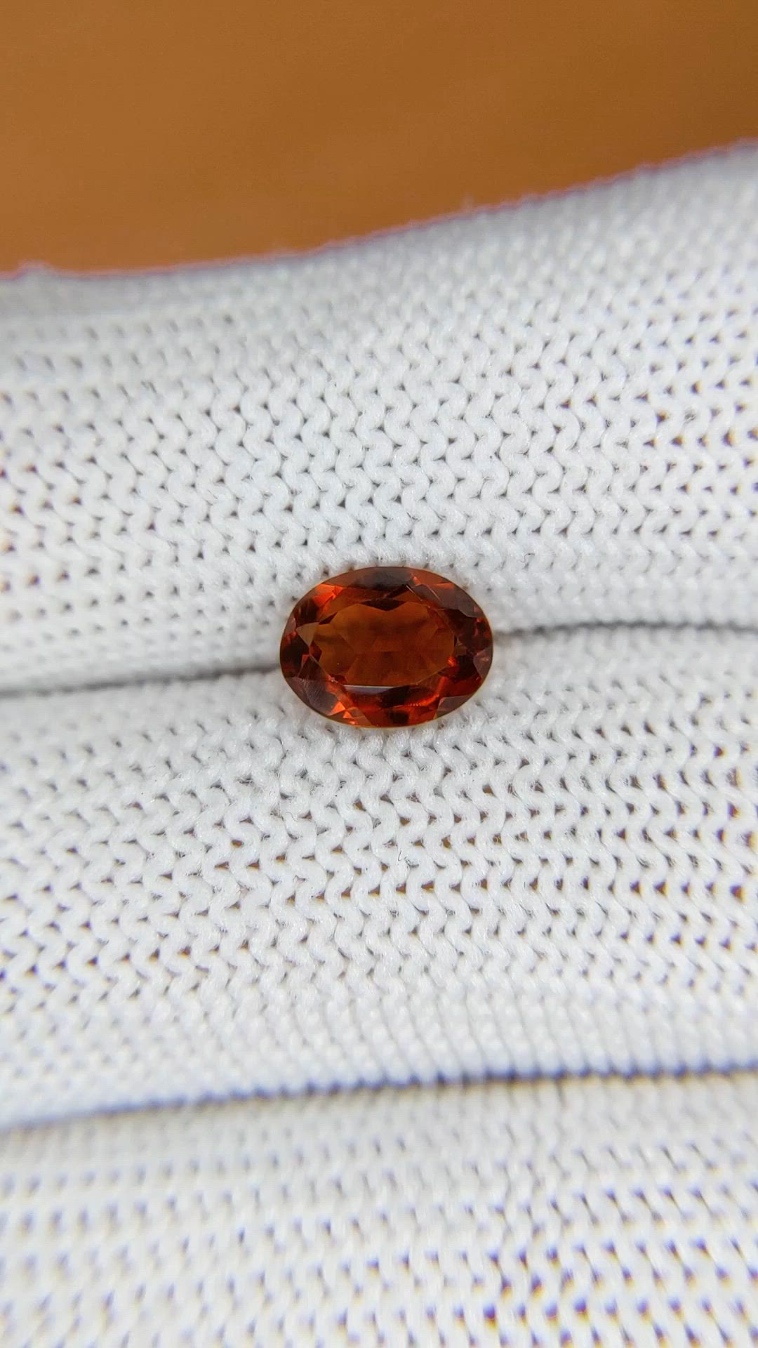 1.08 Ct. Brownish Orange Madeira Citrine from Brazil Size Video