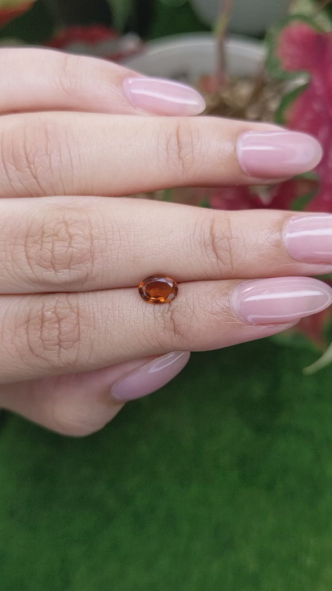 0.72 Ct. Brownish Orange Madeira Citrine from Brazil Size Video