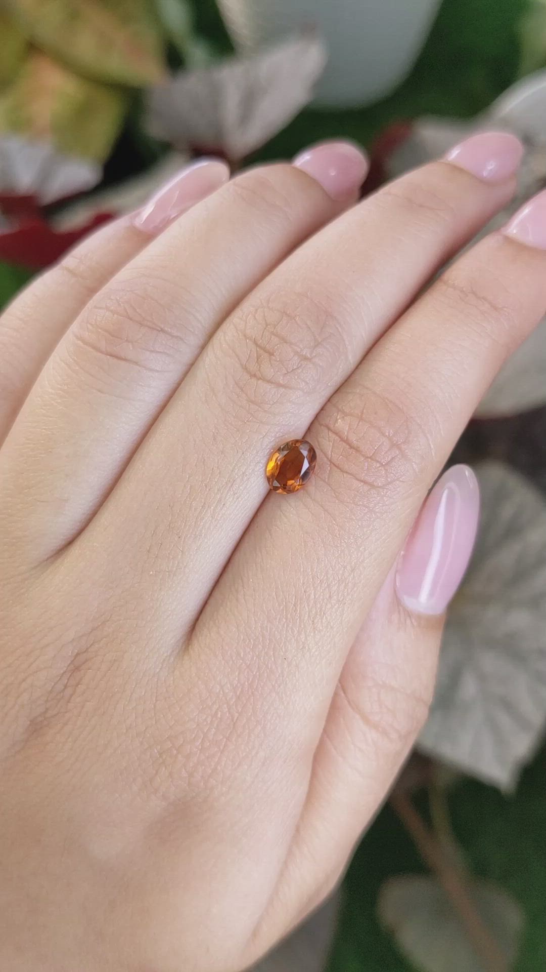 0.72 Ct. Brownish Orange Madeira Citrine from Brazil Size Video
