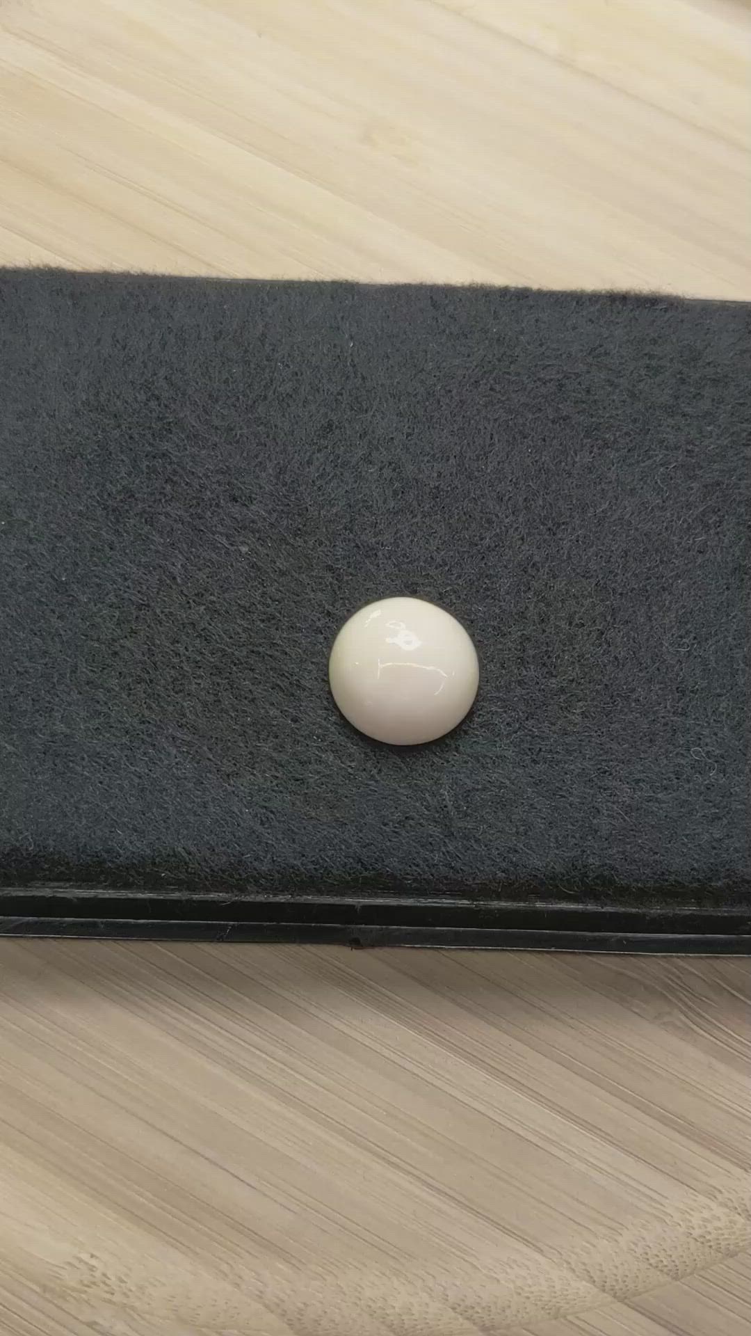 10.78 Ct. Salmon and White Cabochon Coral from Italy Size Video