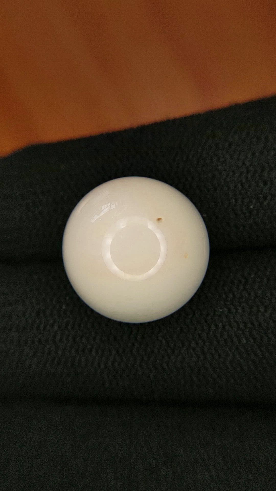 20.84 Ct. Salmon and White Cabochon Coral from Italy Size Video