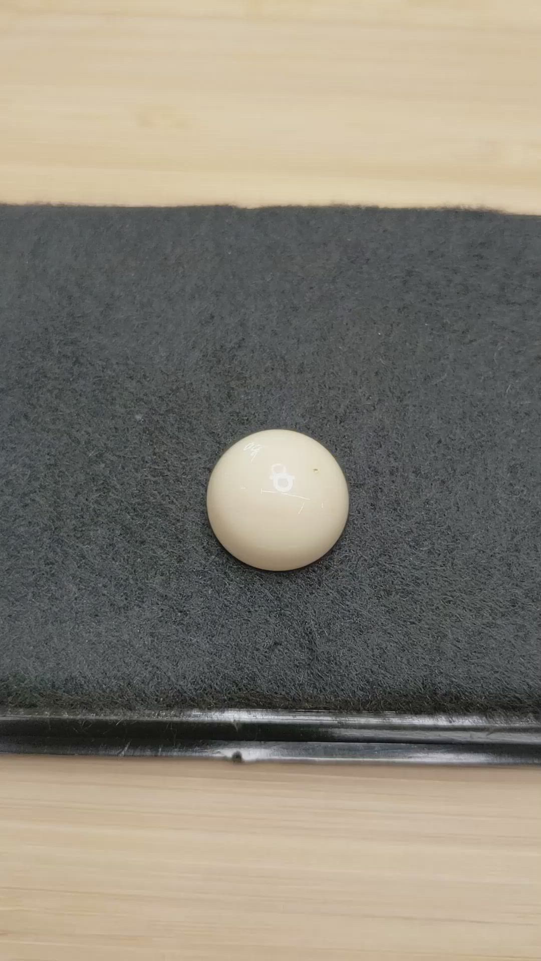 20.84 Ct. Salmon and White Cabochon Coral from Italy Size Video