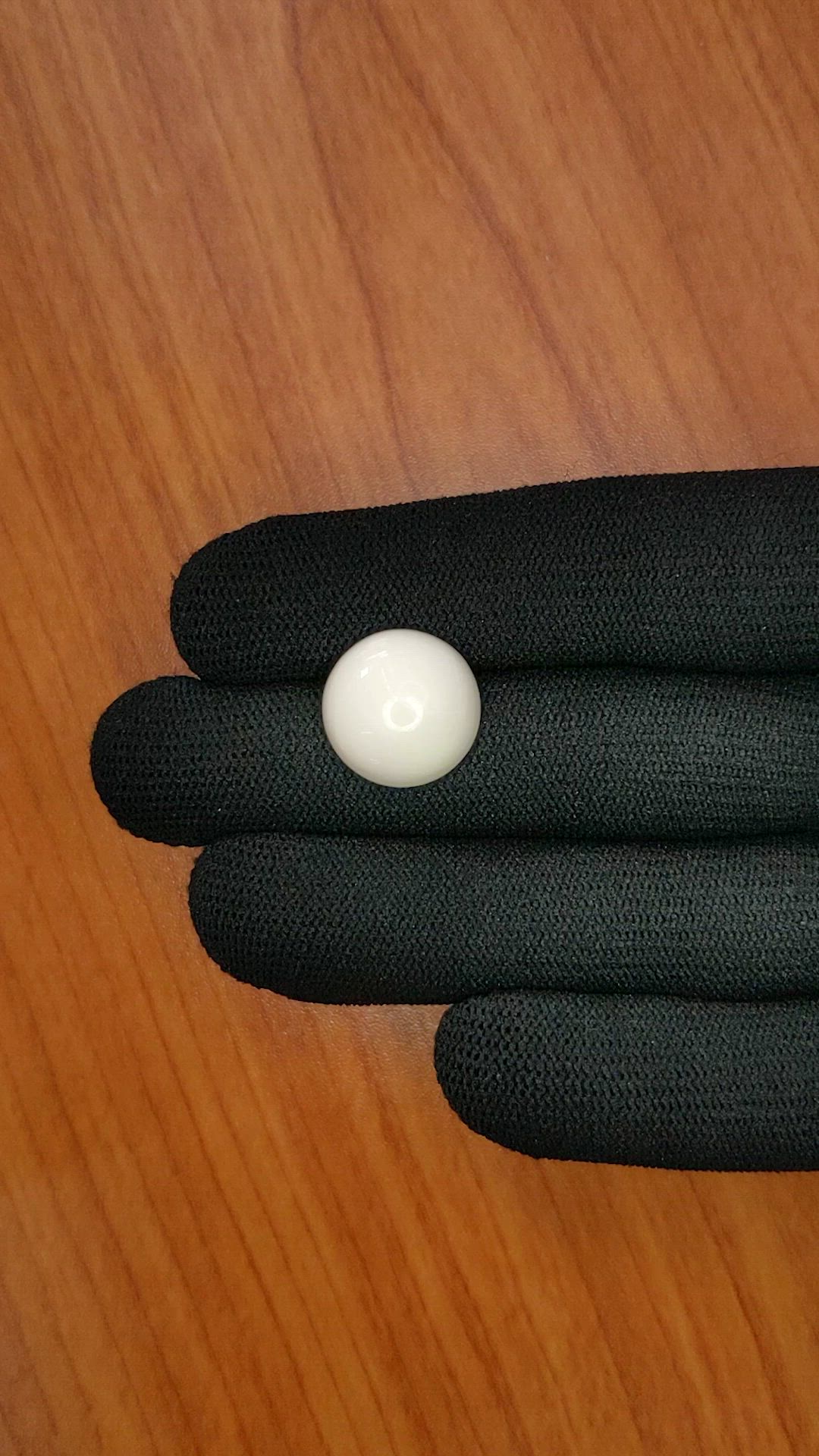10.98 Ct. Salmon and White Cabochon Coral from Italy Size Video