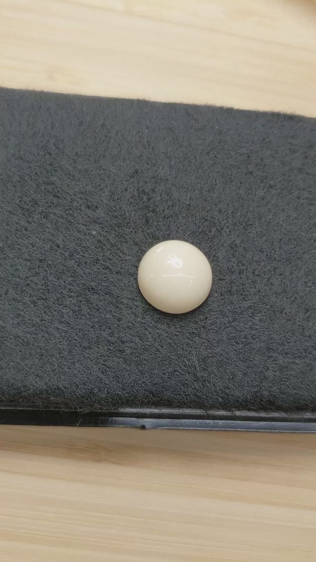10.98 Ct. Salmon and White Cabochon Coral from Italy Size Video