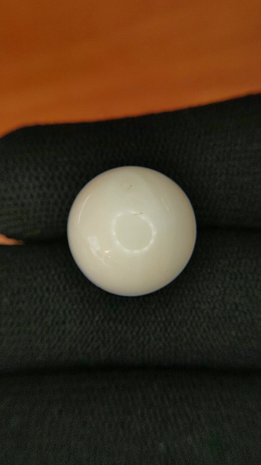 18.39 Ct. Salmon and White Cabochon Coral from Italy Size Video