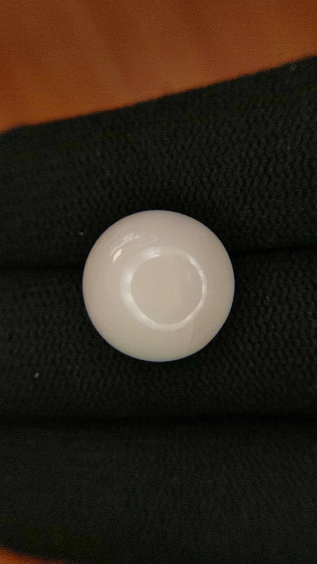 11.43 Ct. Salmon and White Cabochon Coral from Italy Size Video