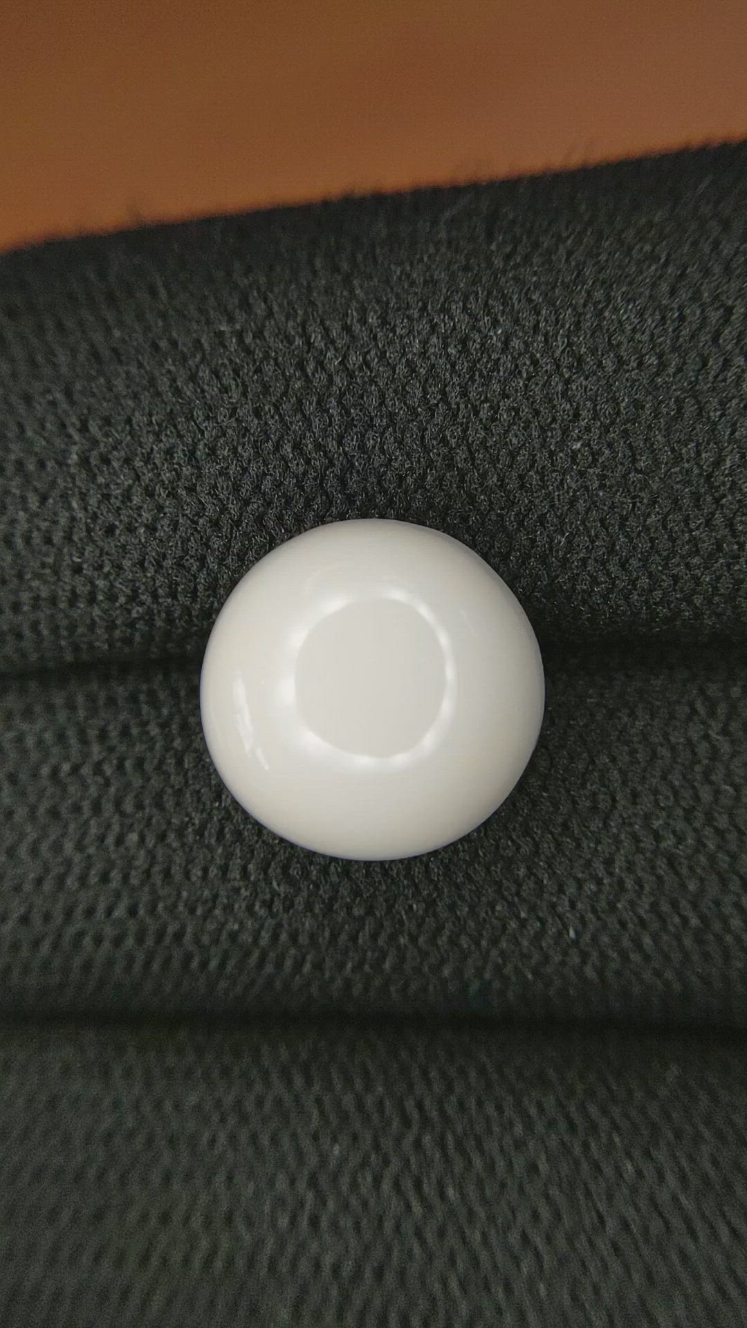 8.78 Ct. Salmon and White Cabochon Coral from Italy Size Video