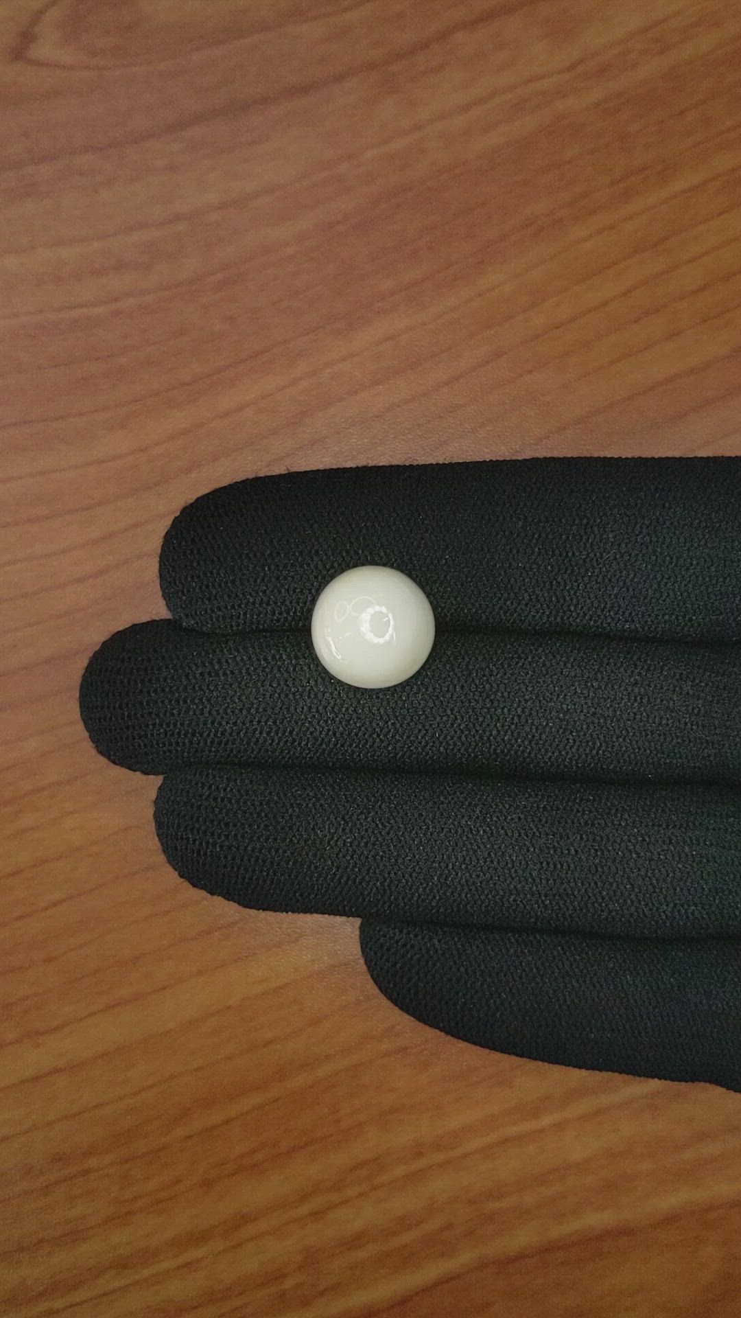 8.78 Ct. Salmon and White Cabochon Coral from Italy Size Video
