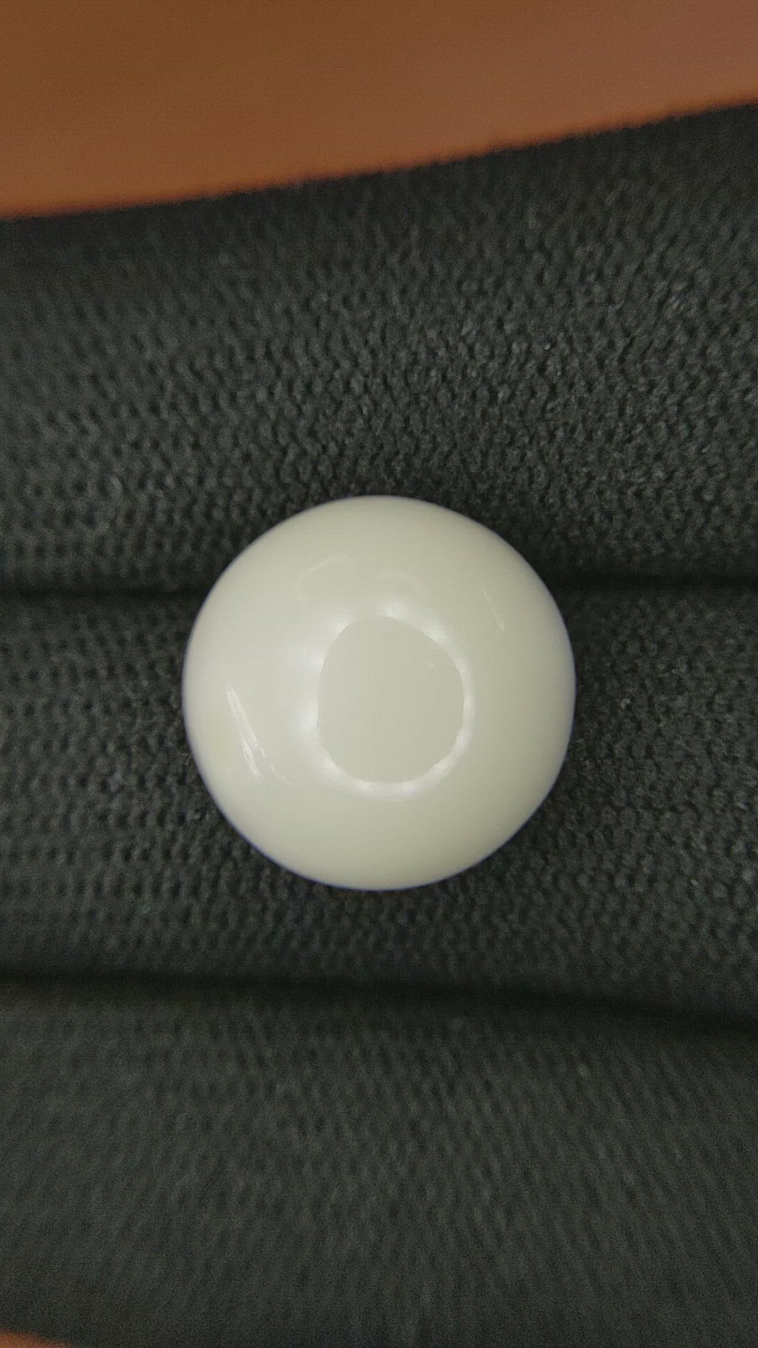 10.63 Ct. Salmon and White Cabochon Coral from Italy Size Video