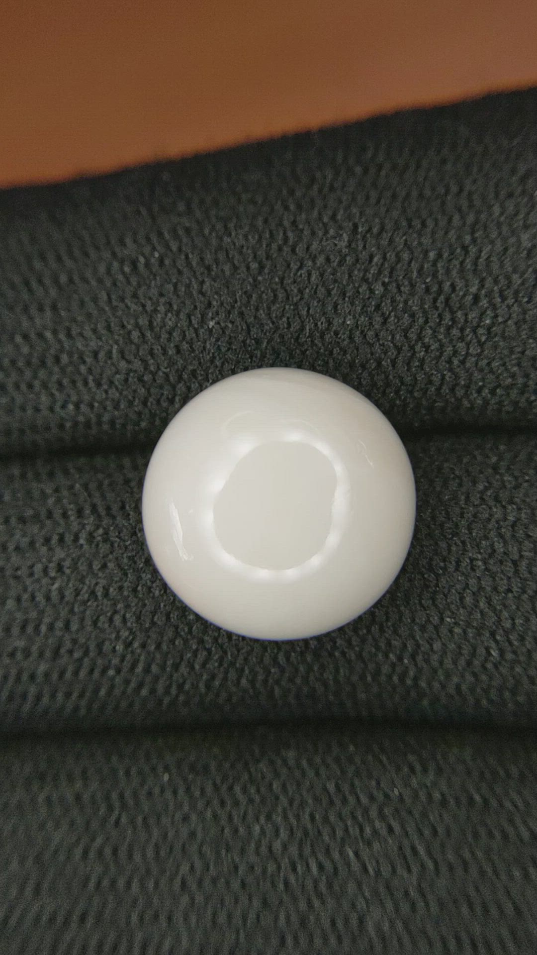 11.81 Ct. Salmon and White Cabochon Coral from Italy Size Video