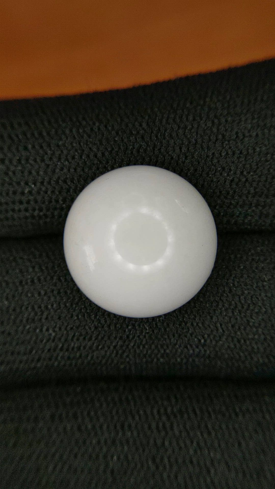 12.08 Ct. Salmon and White Cabochon Coral from Italy Size Video
