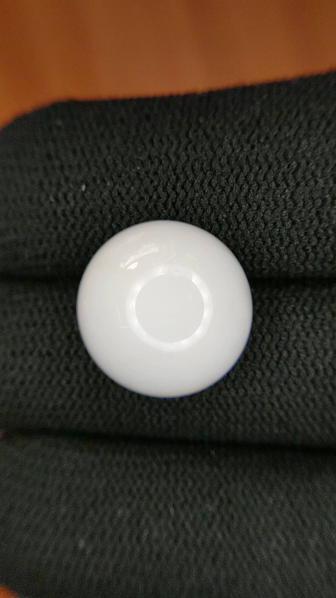11.09 Ct. Salmon and White Cabochon Coral from Italy Size Video