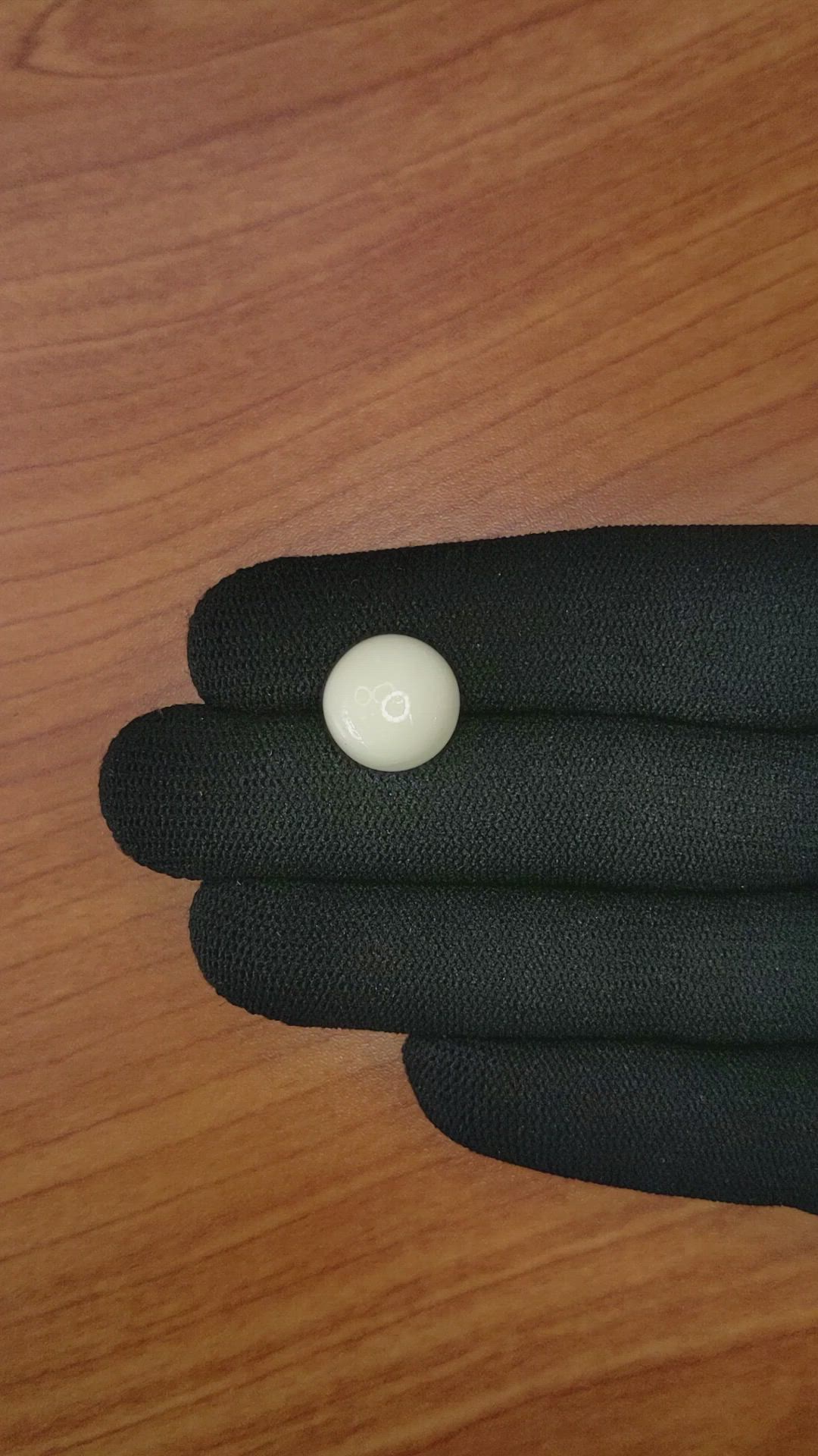 8.31 Ct. Salmon and White Cabochon Coral from Italy Size Video
