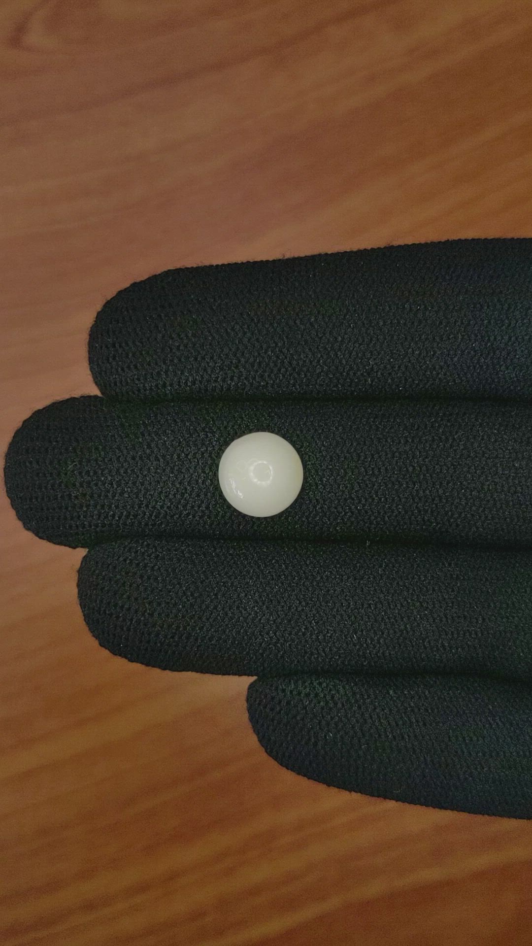 2.64 Ct. Salmon and White Cabochon Coral from Italy Size Video