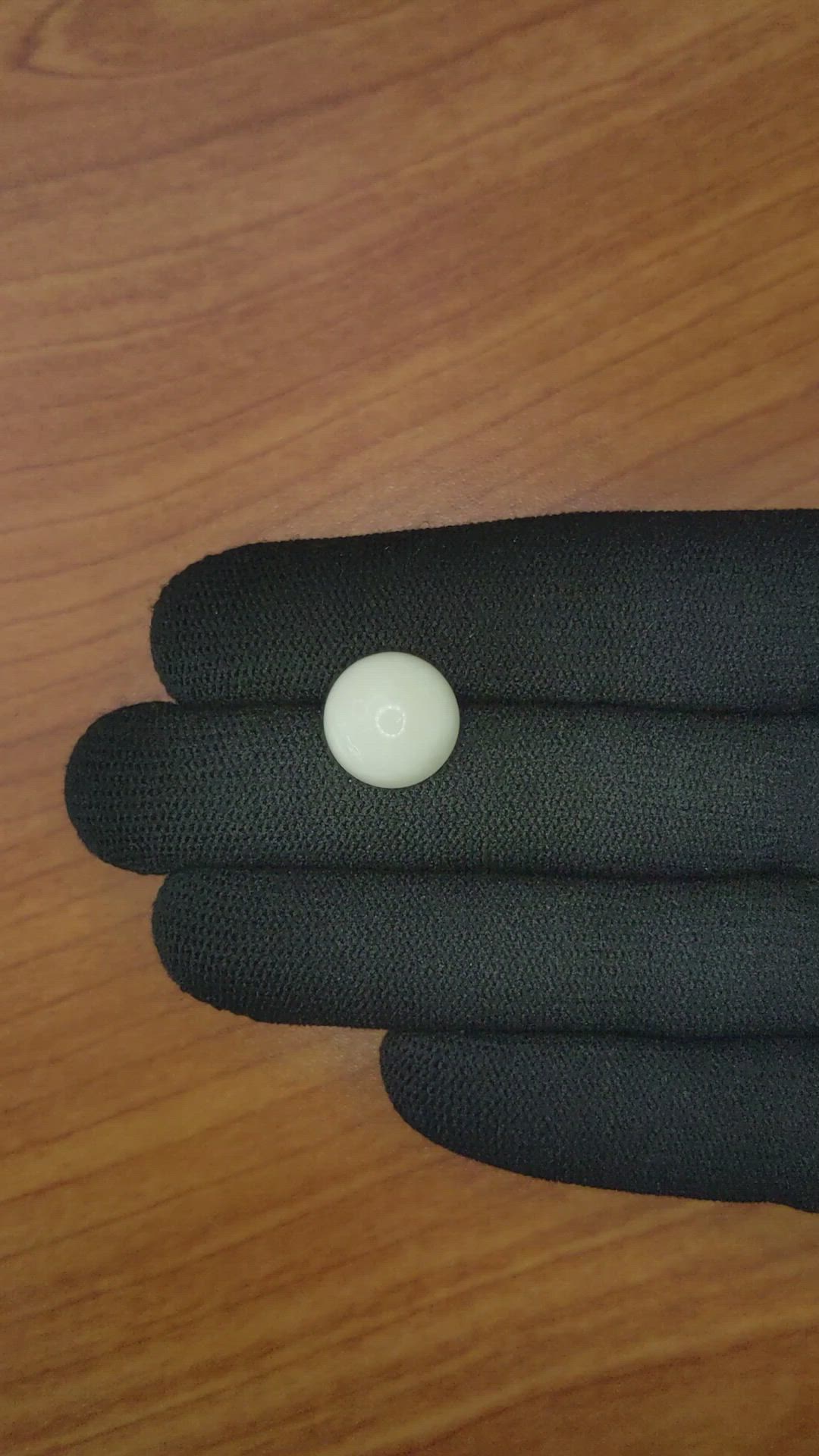 7.23 Ct. Salmon and White Cabochon Coral from Italy Size Video
