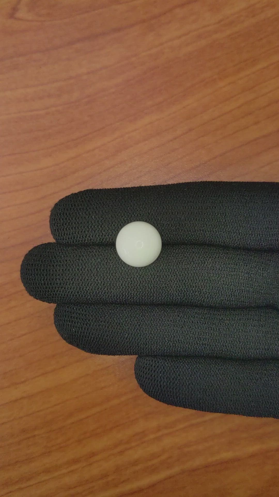 5.95 Ct. Salmon and White Cabochon Coral from Italy Size Video
