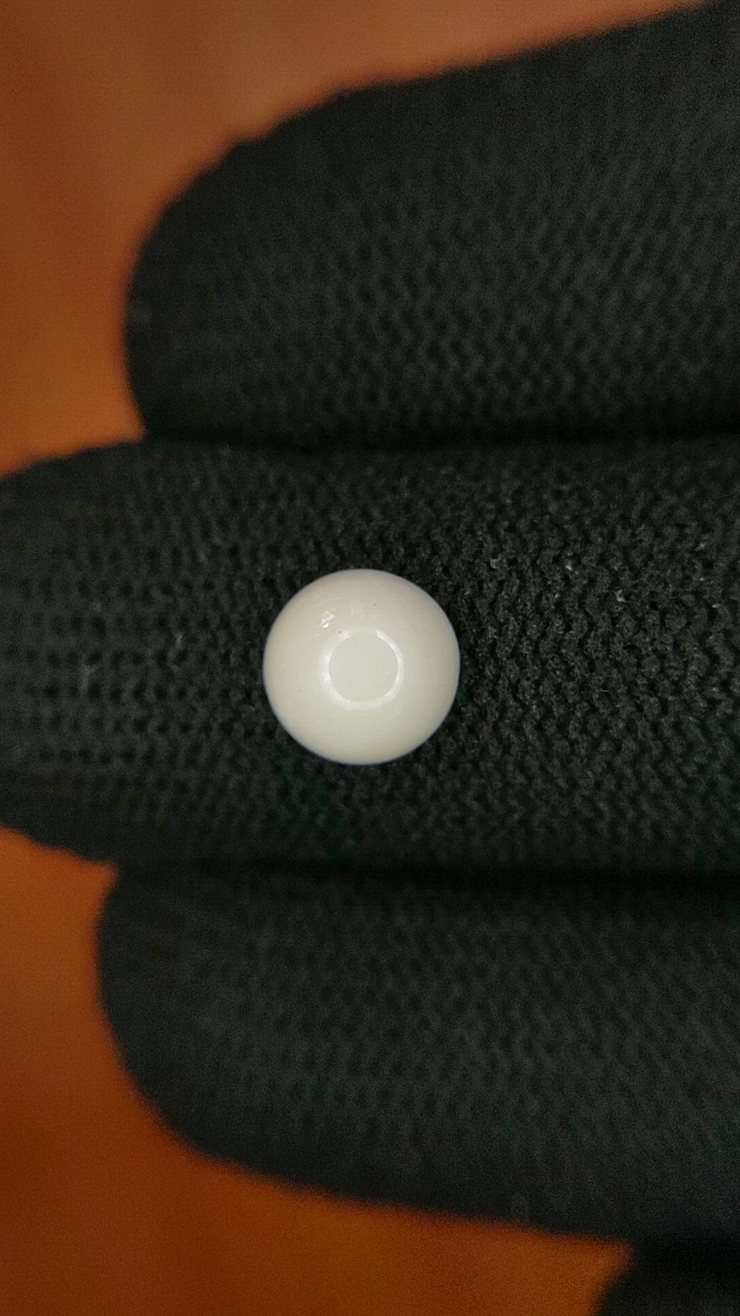 1.52 Ct. Salmon and White Cabochon Coral from Italy Size Video