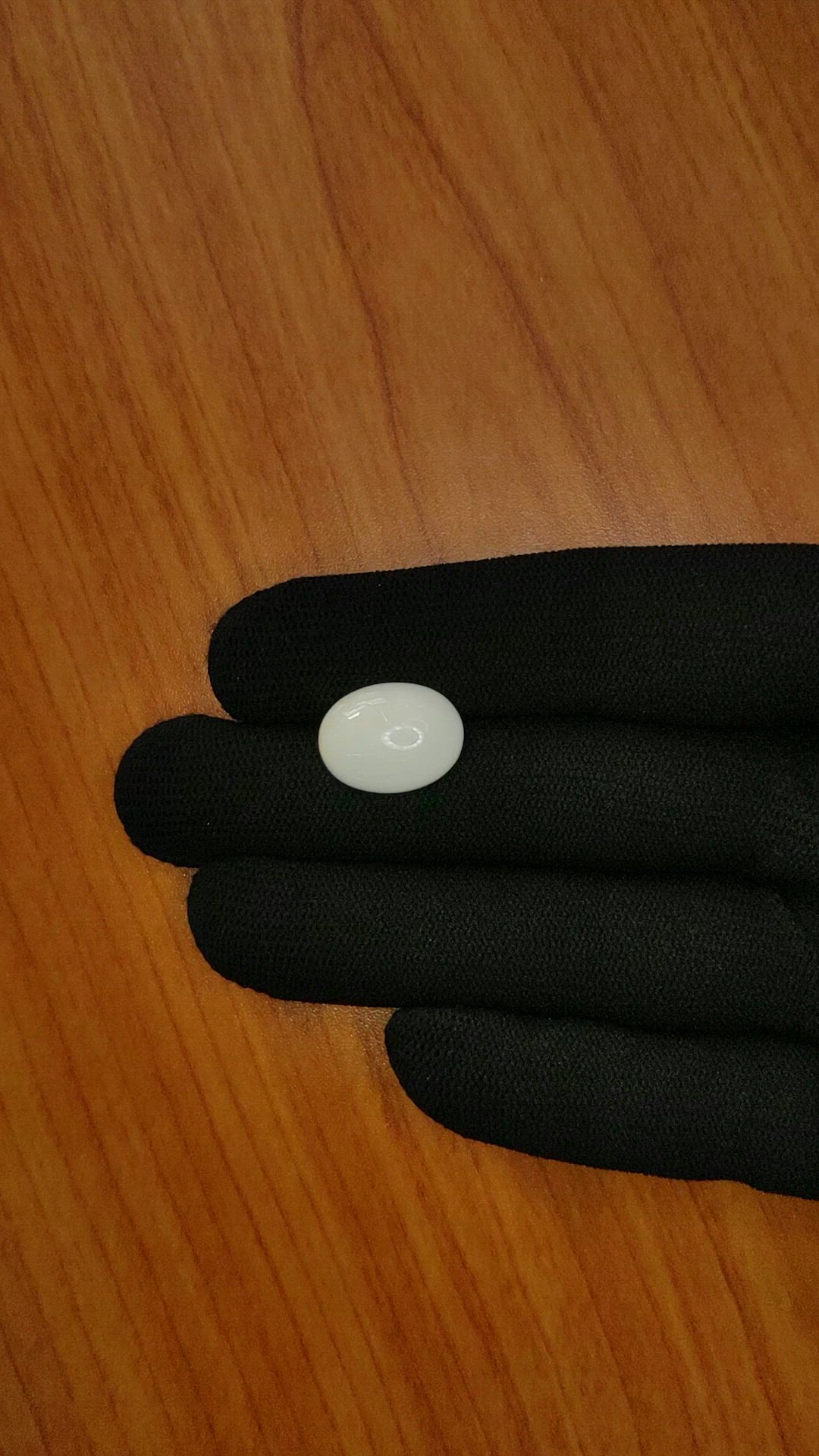 7.86 Ct. Salmon and White Cabochon Coral from Italy Size Video