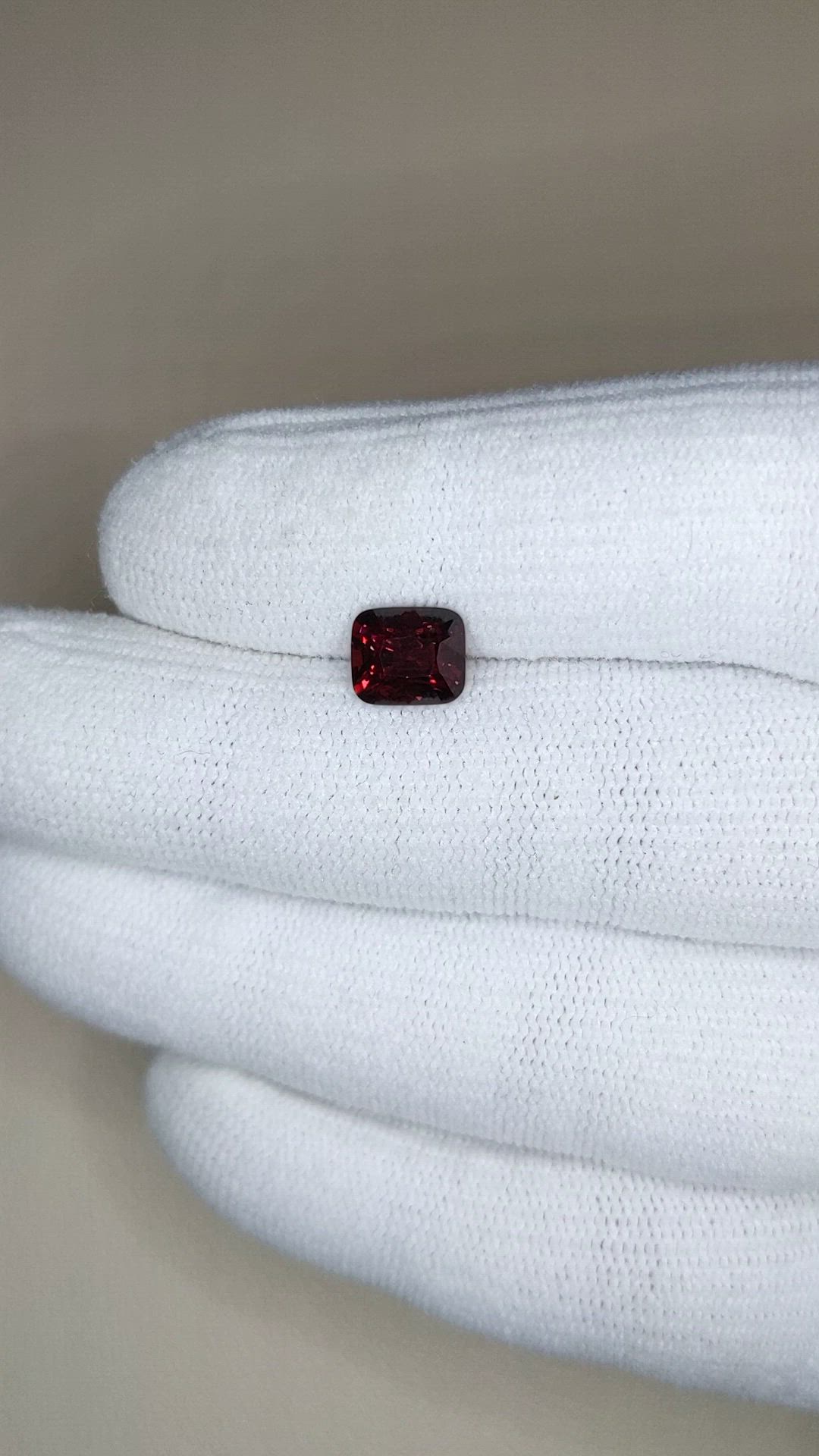1.83 Ct. Red Spinel from Burma (Myanmar) Size Video