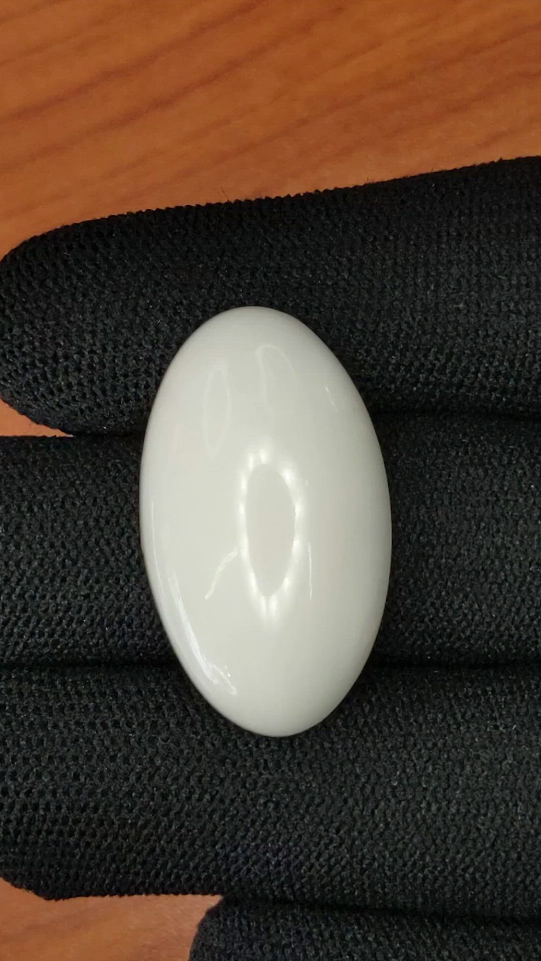 19.80 Ct. Salmon and White Cabochon Coral from Italy Size Video