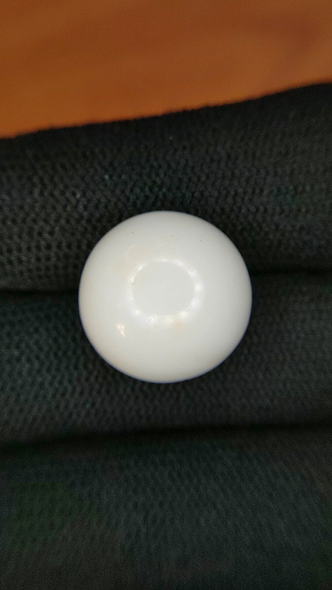 18.70 Ct. Salmon and White Cabochon Coral from Italy Size Video