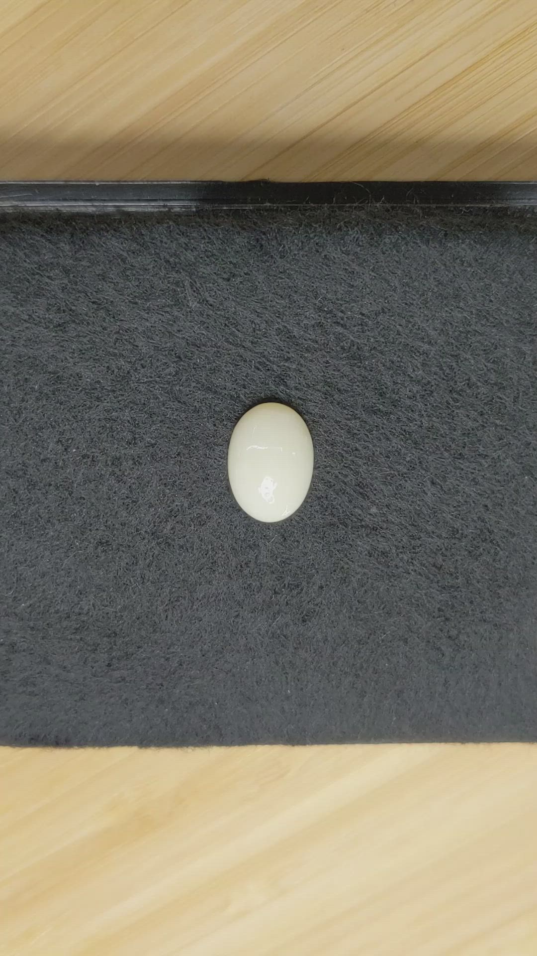 4.28 Ct. Salmon and White Cabochon Coral from Italy Size Video
