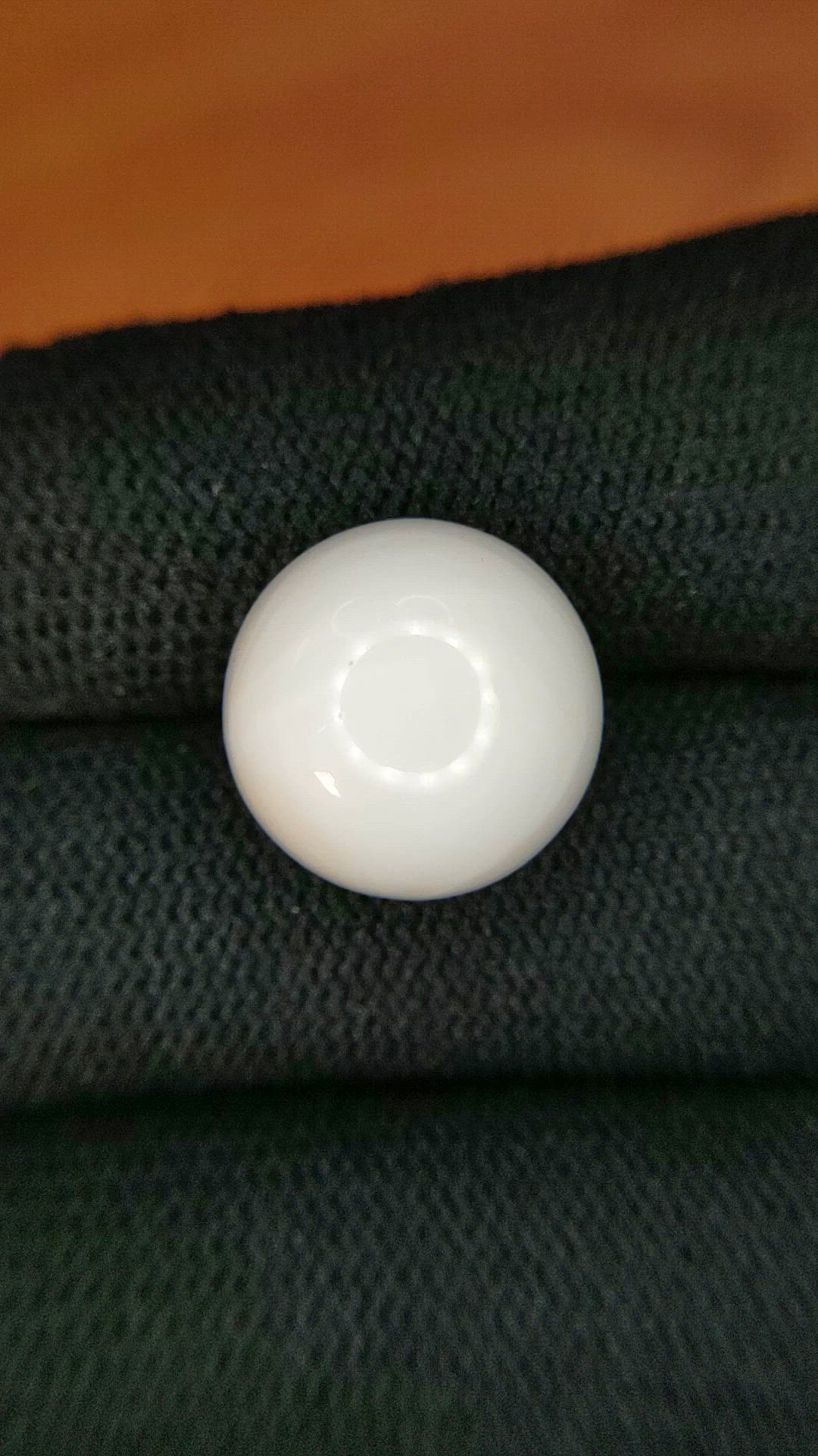 13.08 Ct. Salmon and White Cabochon Coral from Italy Size Video