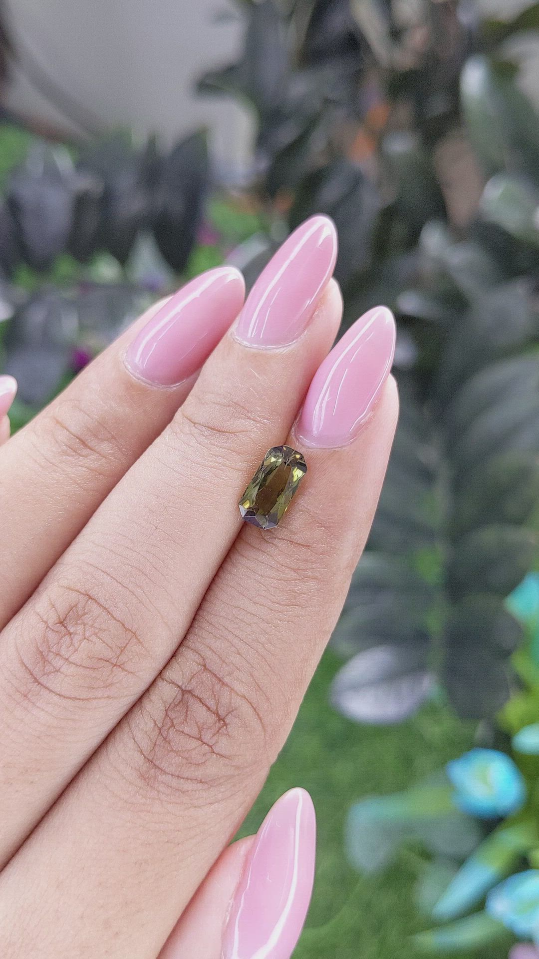 1.28 Ct. Brownish Green Andalusite Size Video