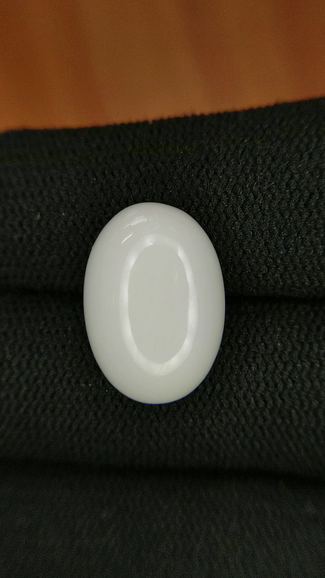 10.76 Ct. Salmon and White Cabochon Coral from Italy Size Video