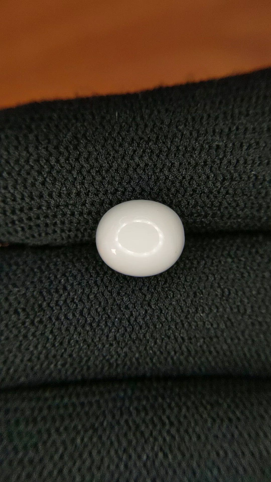 2.74 Ct. Salmon and White Cabochon Coral from Italy Size Video