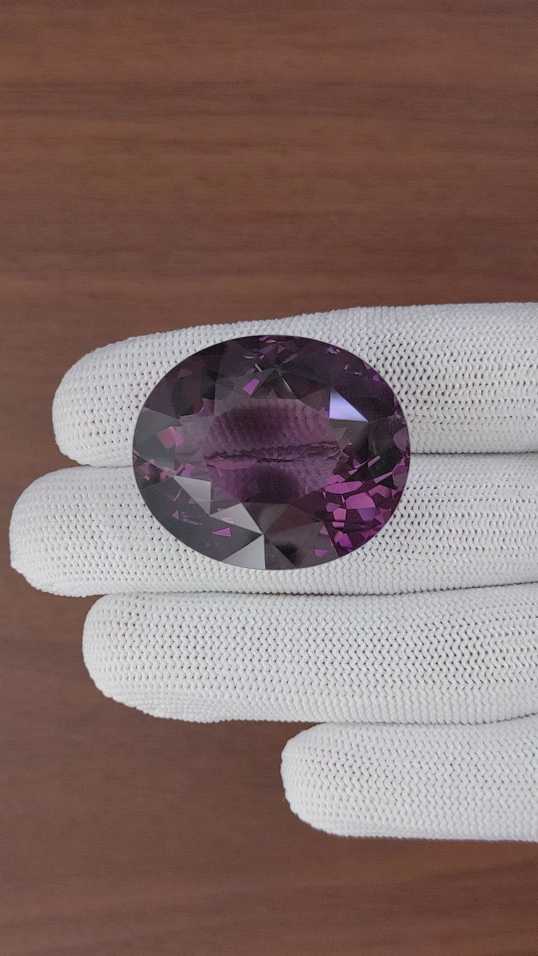 91.70 Ct. Purple Amethyst from Ceylon (Sri Lanka) Size Video