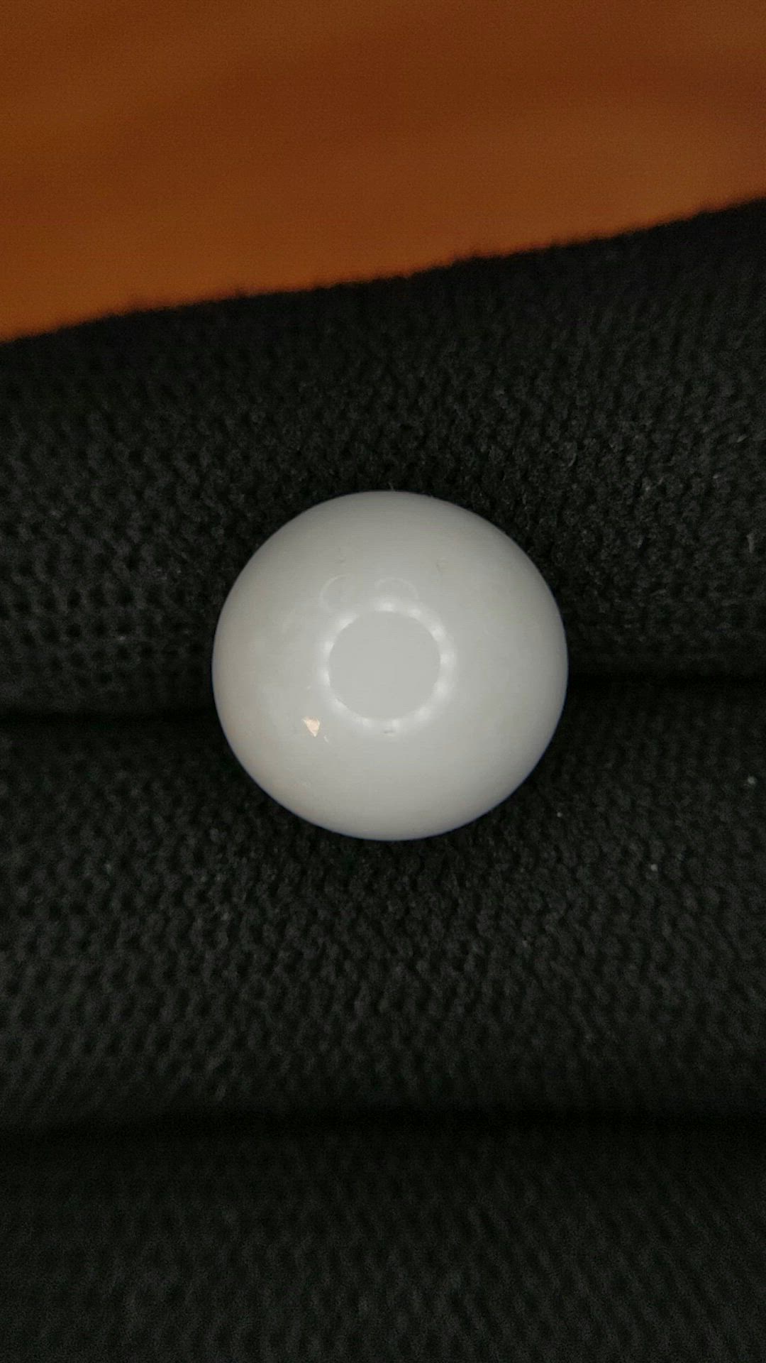 7.17 Ct. Salmon and White Cabochon Coral from Italy Size Video