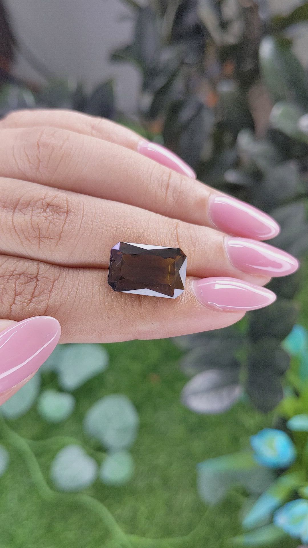 7.30 Ct. Orangish Brown Tourmaline from Ceylon (Sri Lanka) Size Video